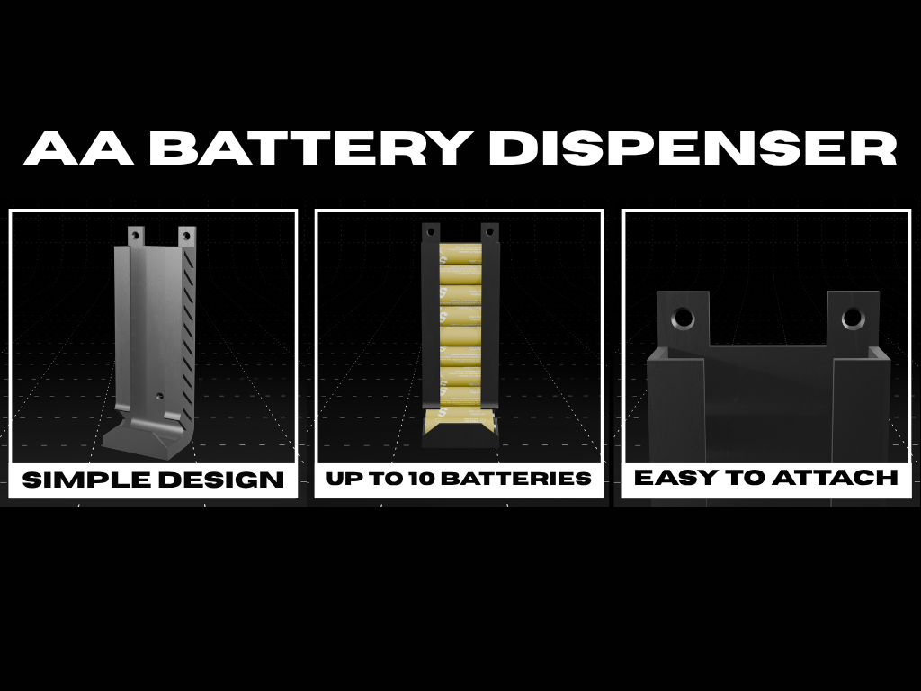 AA BATTERY DISPENSER – Compact & Efficient Storage