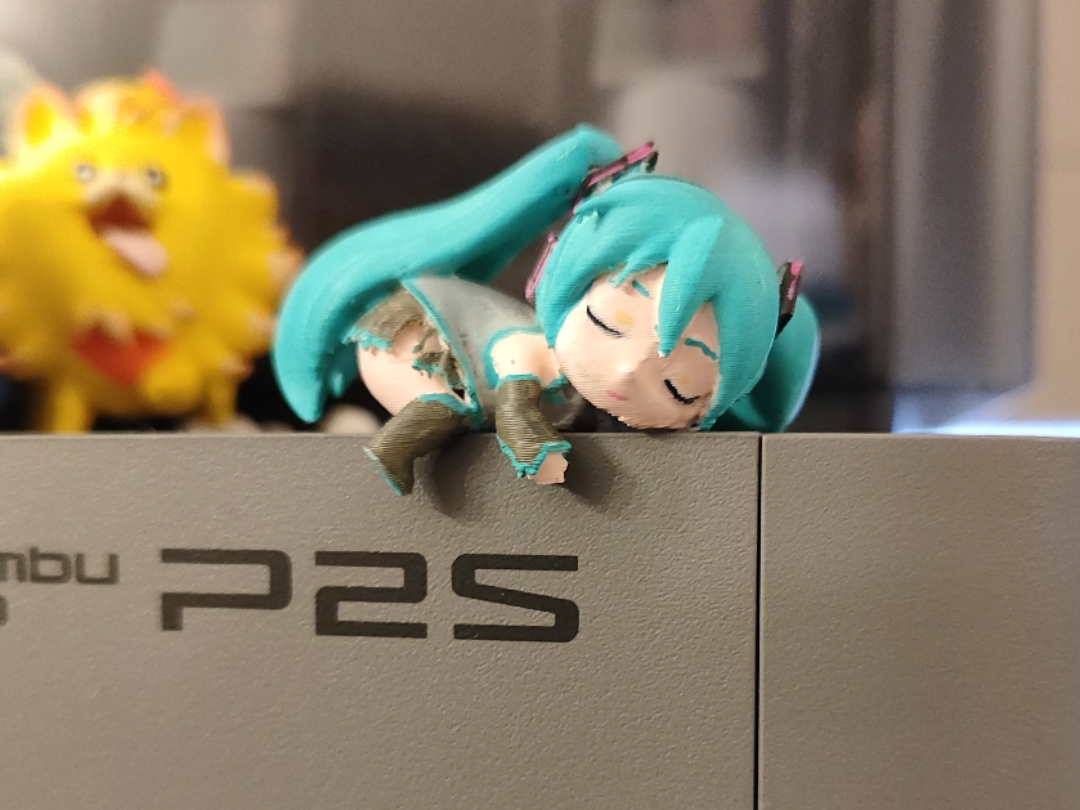 Sleeping Hatsune Miku -Shelf or Monitor Edge Decor