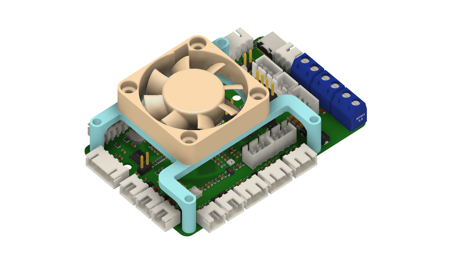 BTT SKR Pico / RPi 4010 Fan bracket 风扇支架
