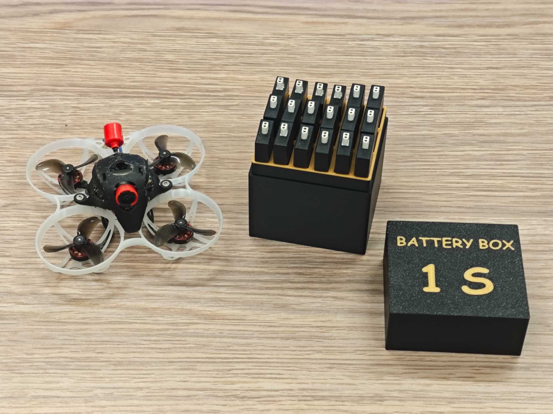 battery box for 18 pieces of 1S 550 mah battery