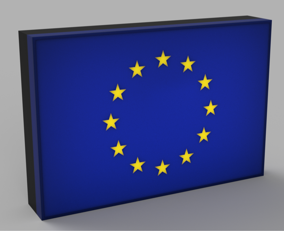 World Flags - European Union LED Lamp