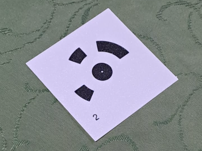 Photogrammetry target for scanning.