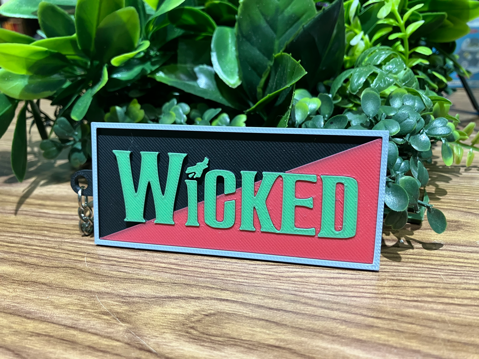 Wicked Broadway Musical Logo Keychain