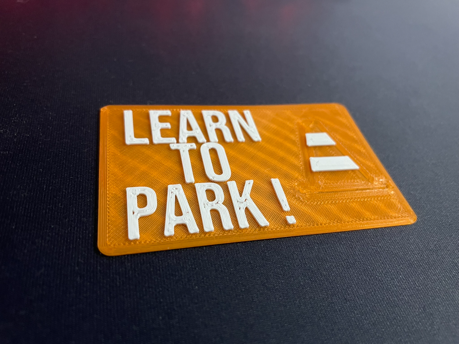 Learn to park! card