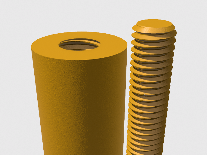 M8x1.25mm Thread and Threaded Hole