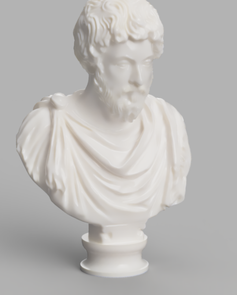Bust of Roman Emperor Marcus Aurelius