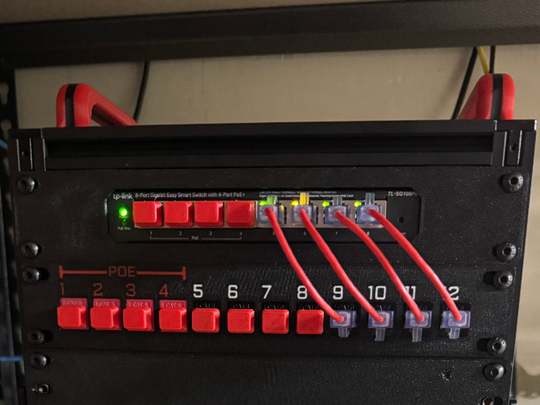 10" Rack TP-Link TL-SG108PE Network Switch Mount