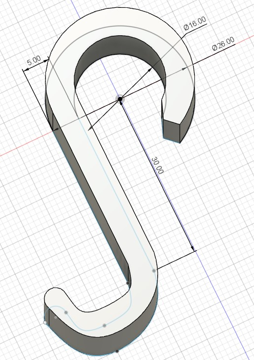 simple hook, hanger for pipe fi 16, organizer