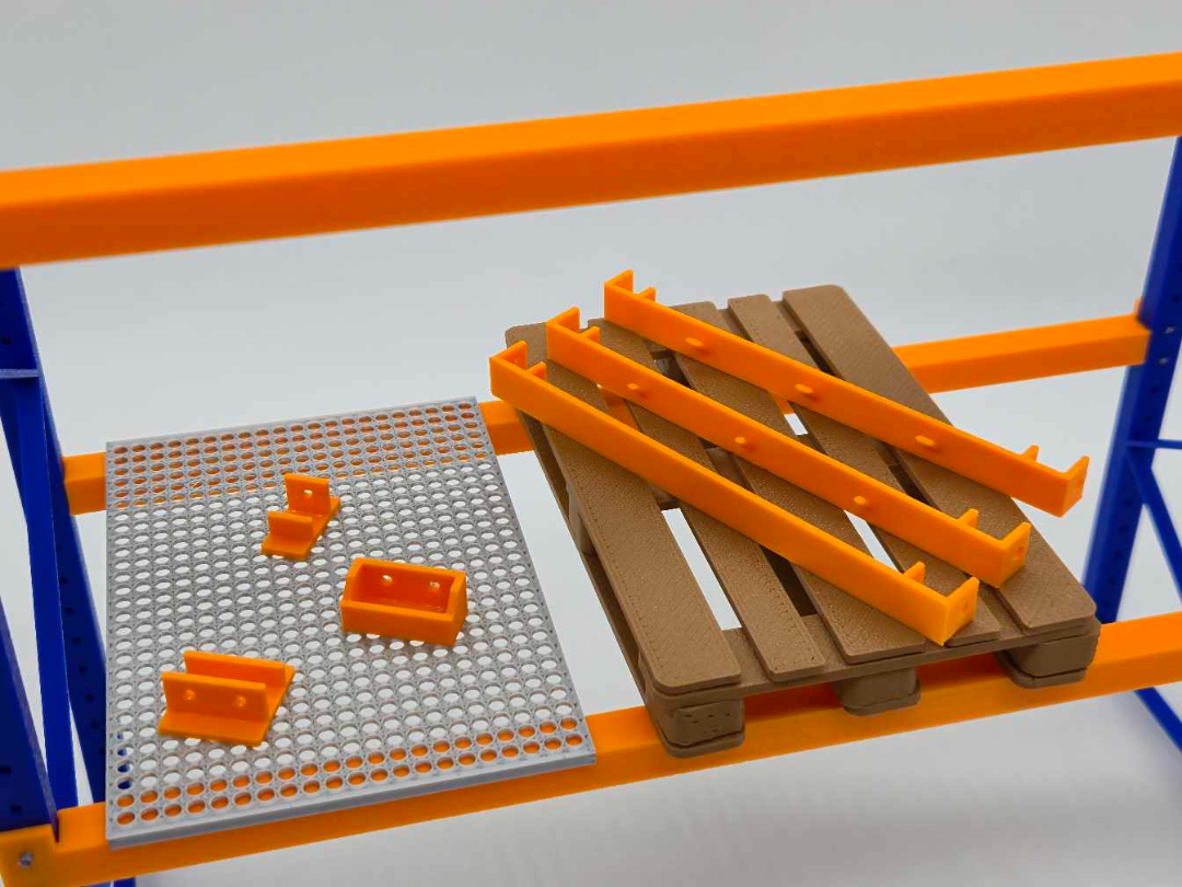Pallet Rack Accessory Pack  - Scale model