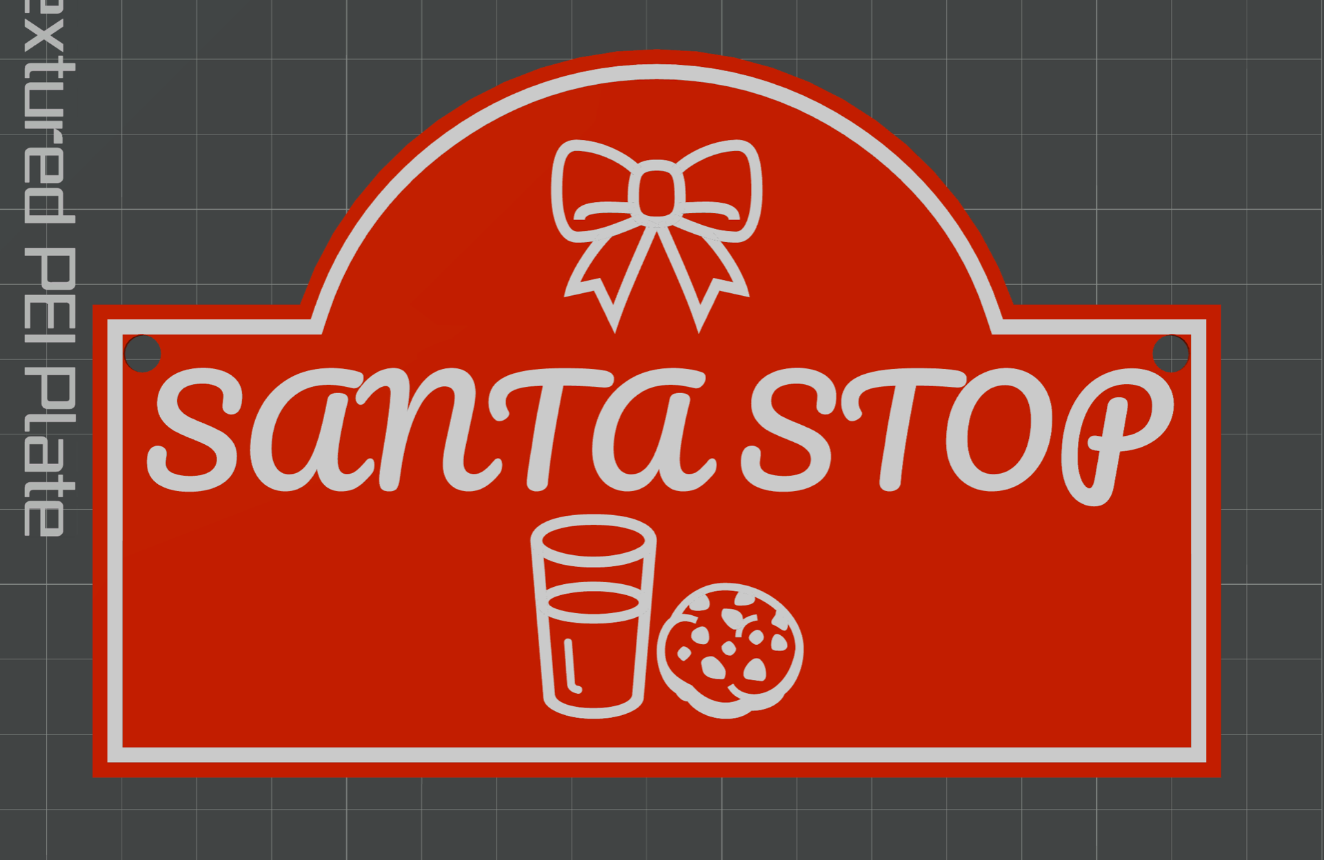 Santa Stop Milk and Cookies