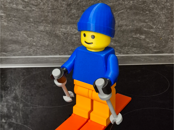 Brick Man Skifahrer 20cm (*ohne AMS)