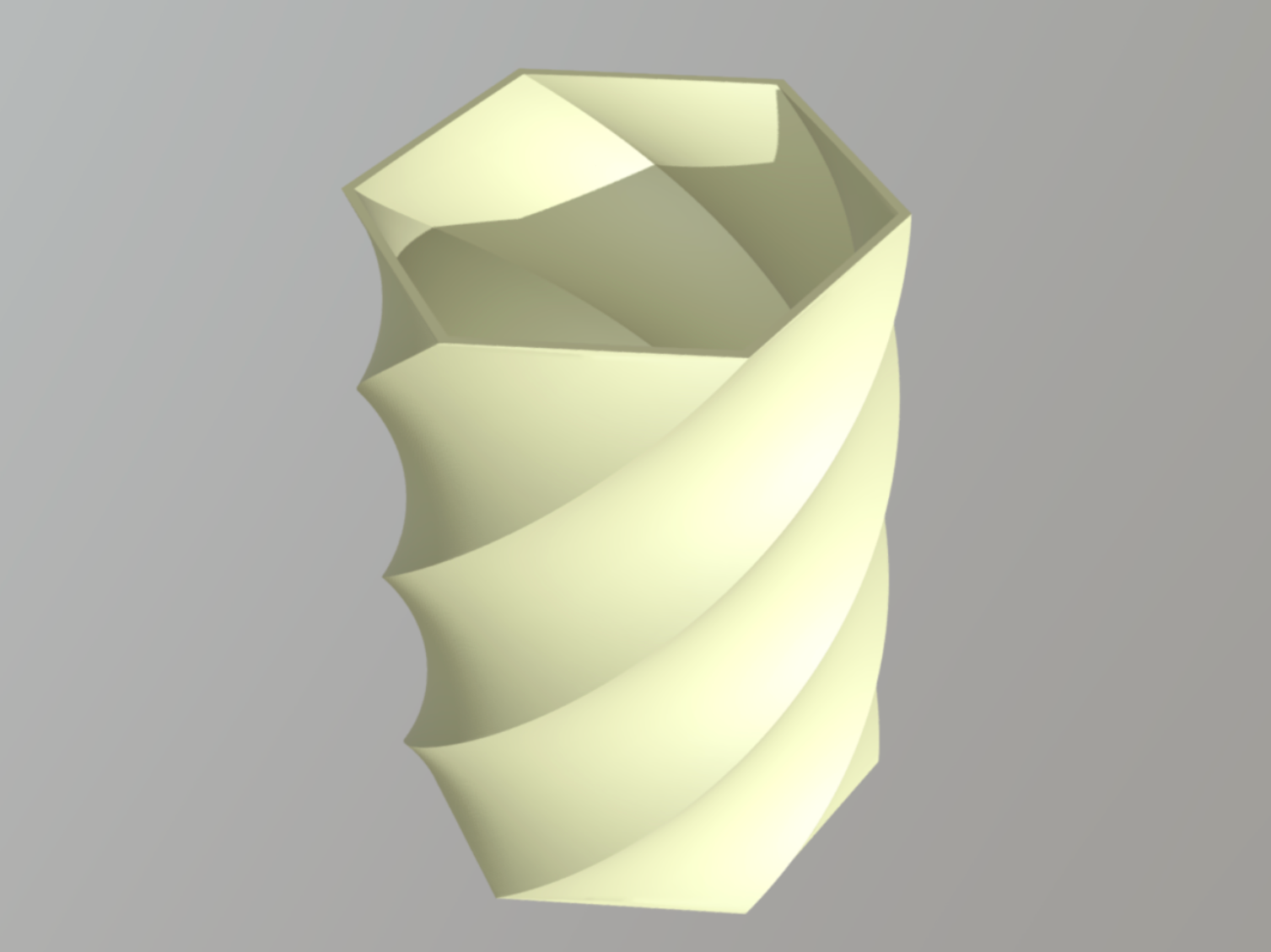 Scandi Elegance 3D Printed Vase