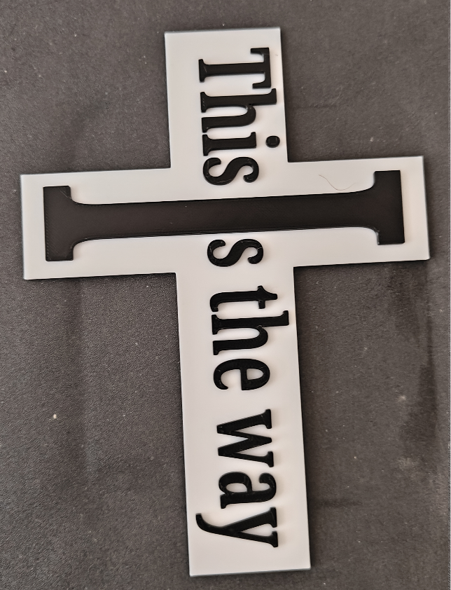 Mandalorian Cross Thin (Book Marker)