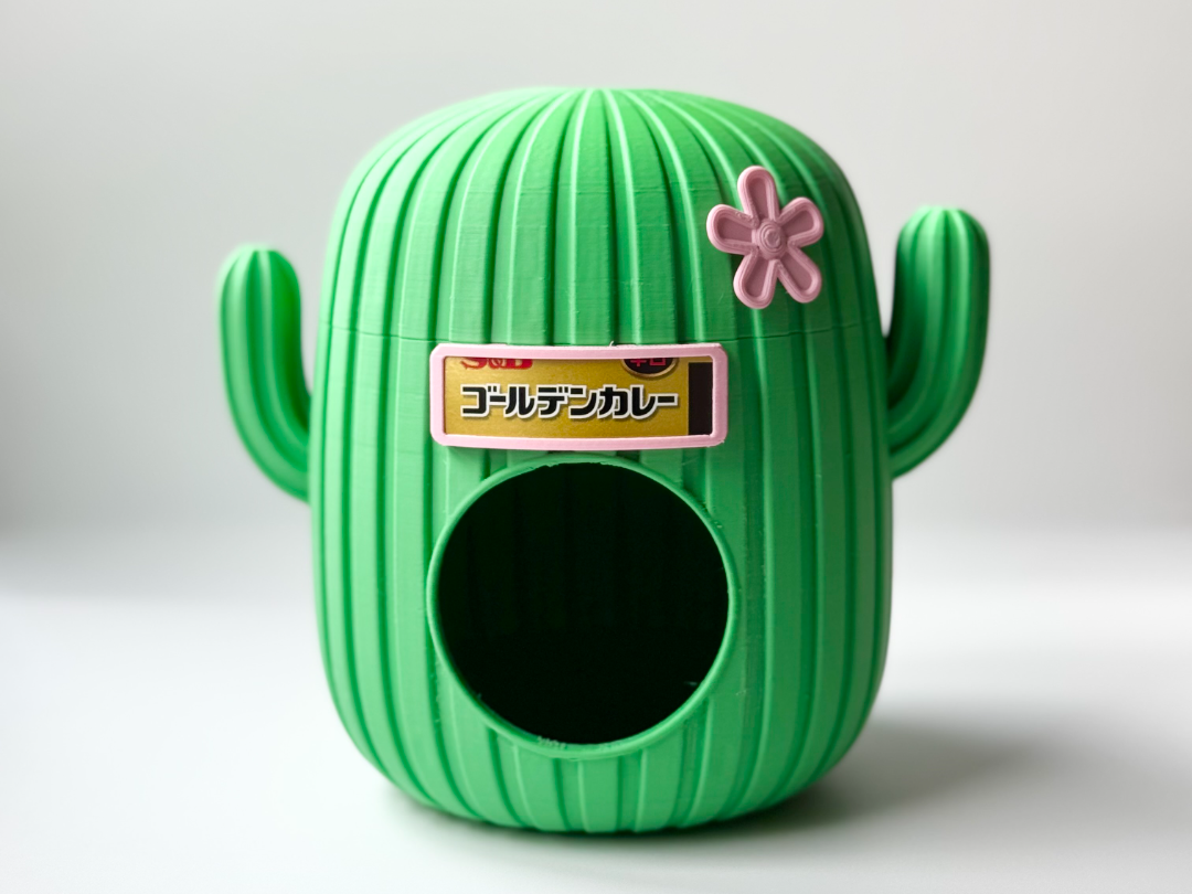 Cactus Hamster House Customizable PLA Shelter