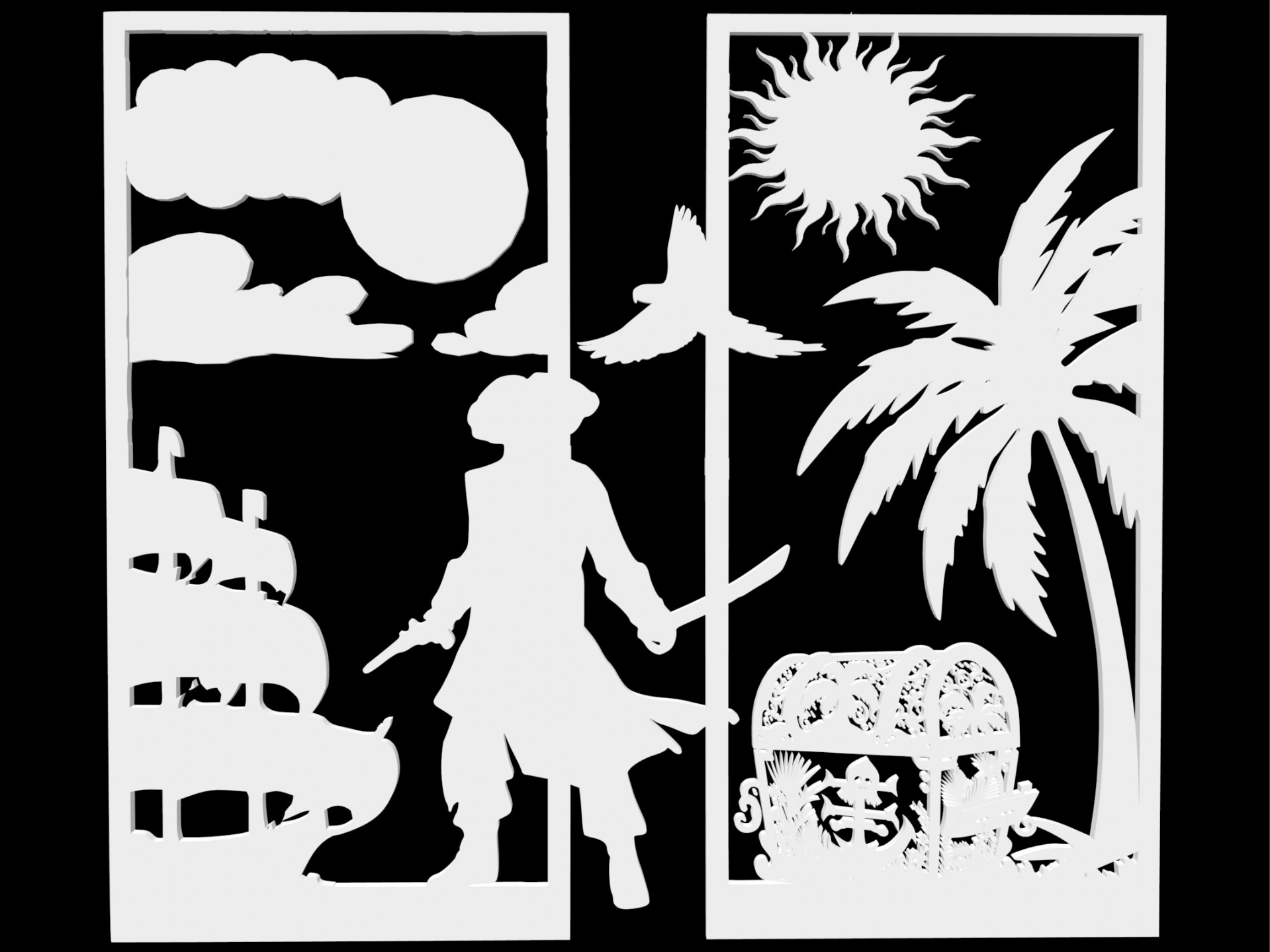 Pirate + Treasure Wall Decoration