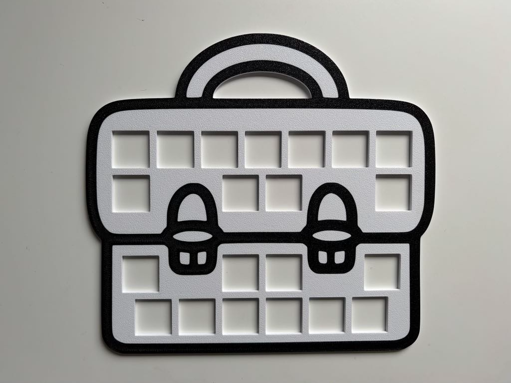 Boekentas voor linking cubes of op de lichttafel