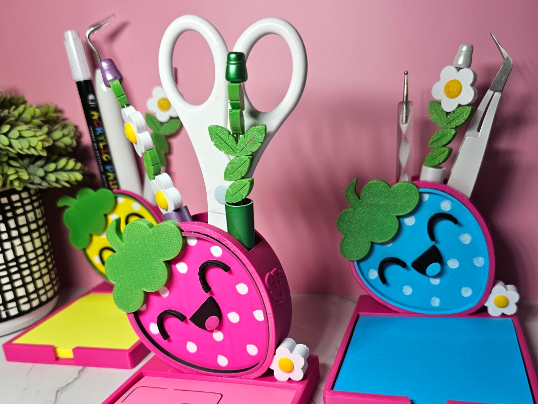 Kawaii Strawberry Pal Desk Organizer