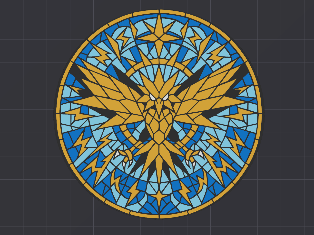 Zapdos Mosiac Coaster