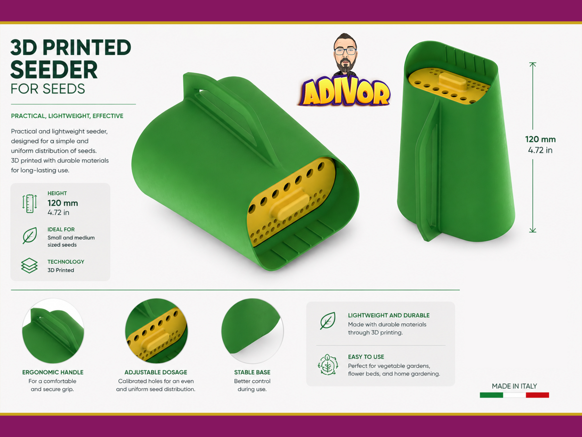Adjustable Garden Seeder