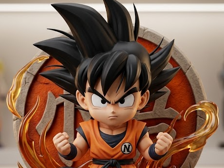 GOKU CONCENTRANDO SU PODER