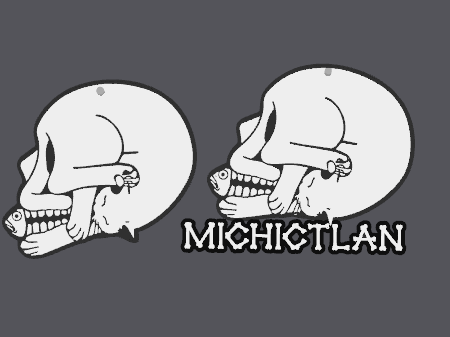 Skull Kitty keychain (Michictlan)