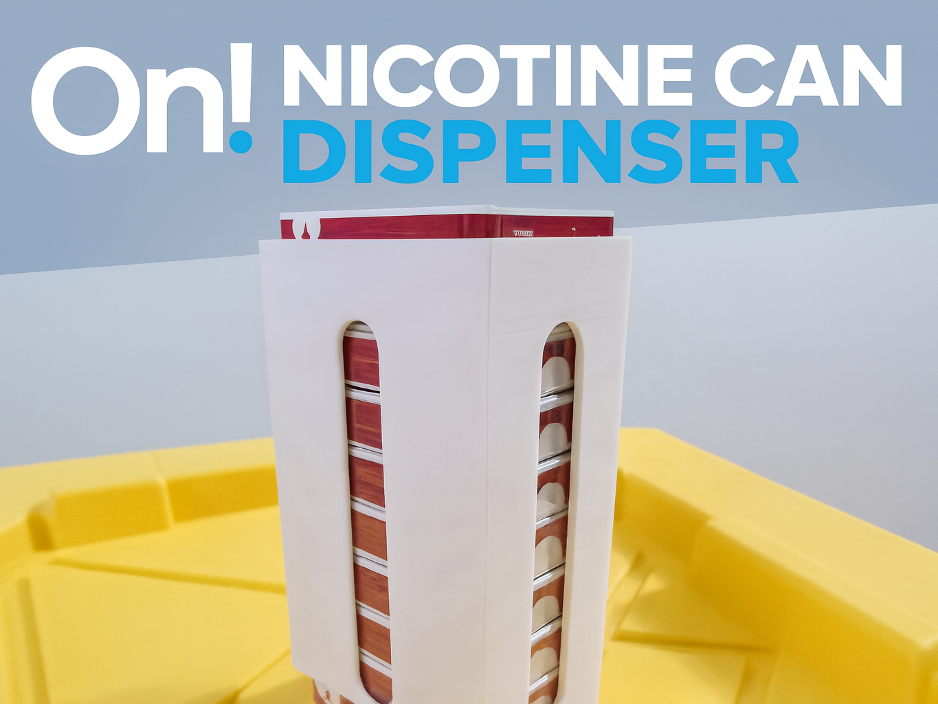 On! Nicotine Pouch Dispenser — Holds 10 Cans