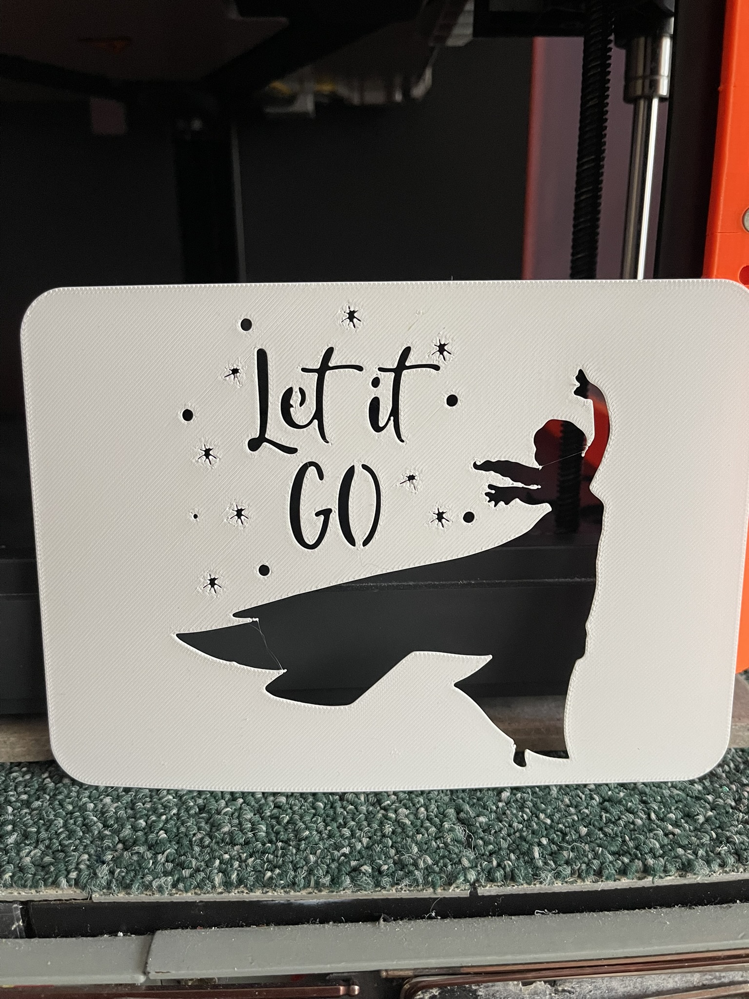 Frozen - Let It Go - Stencil tmp for draw and pain