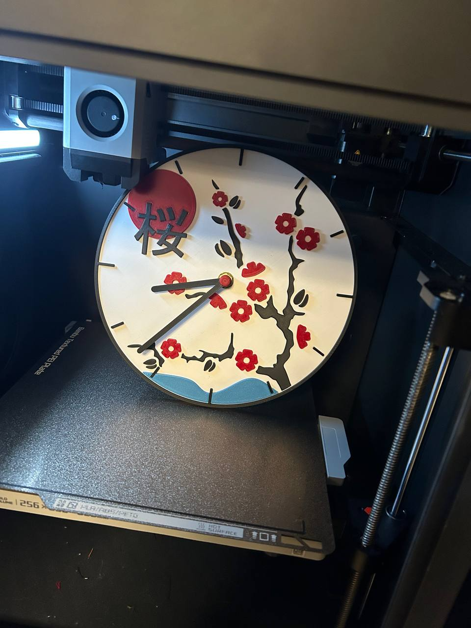 Japanese Style Cherry Blossom Clock