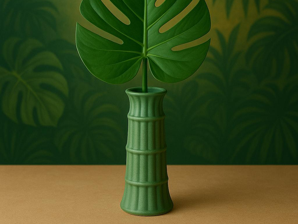 Bamboo Grove Vase – Lush Tropical Decor