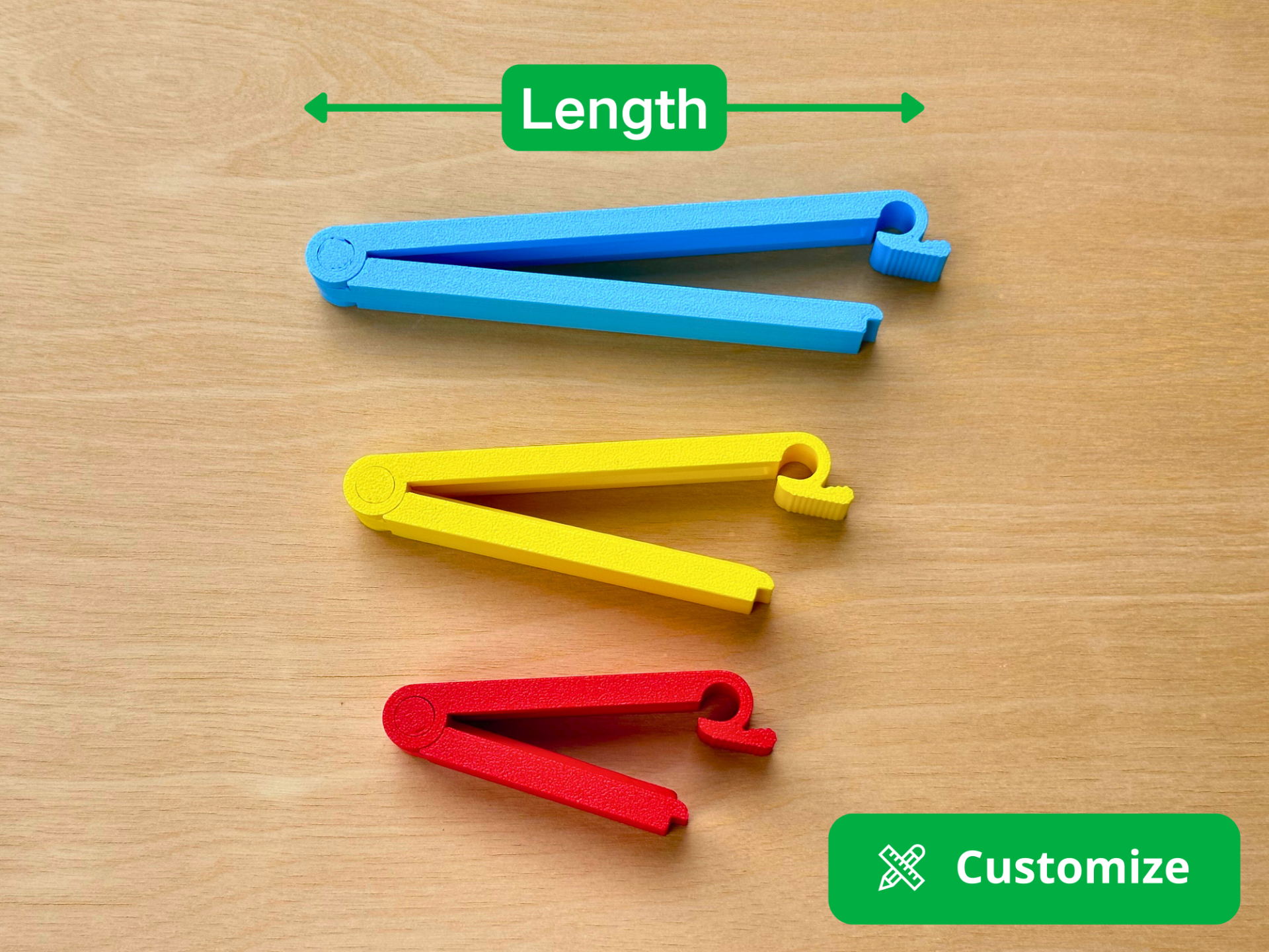 Adjustable Bag Clip (Custom Length)