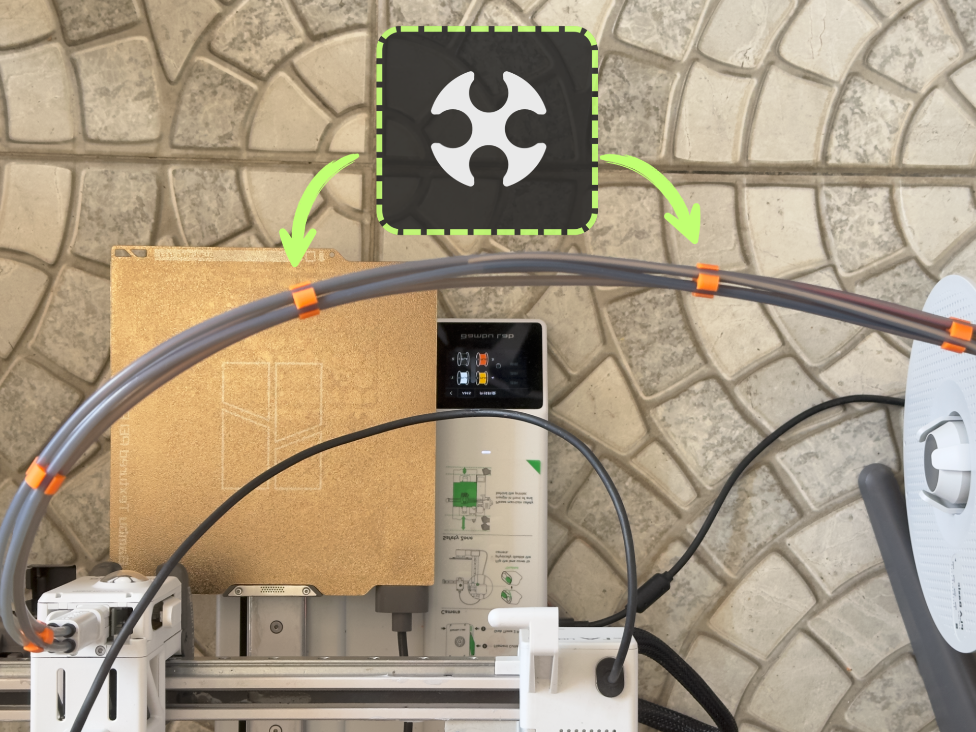 Filament tube clip