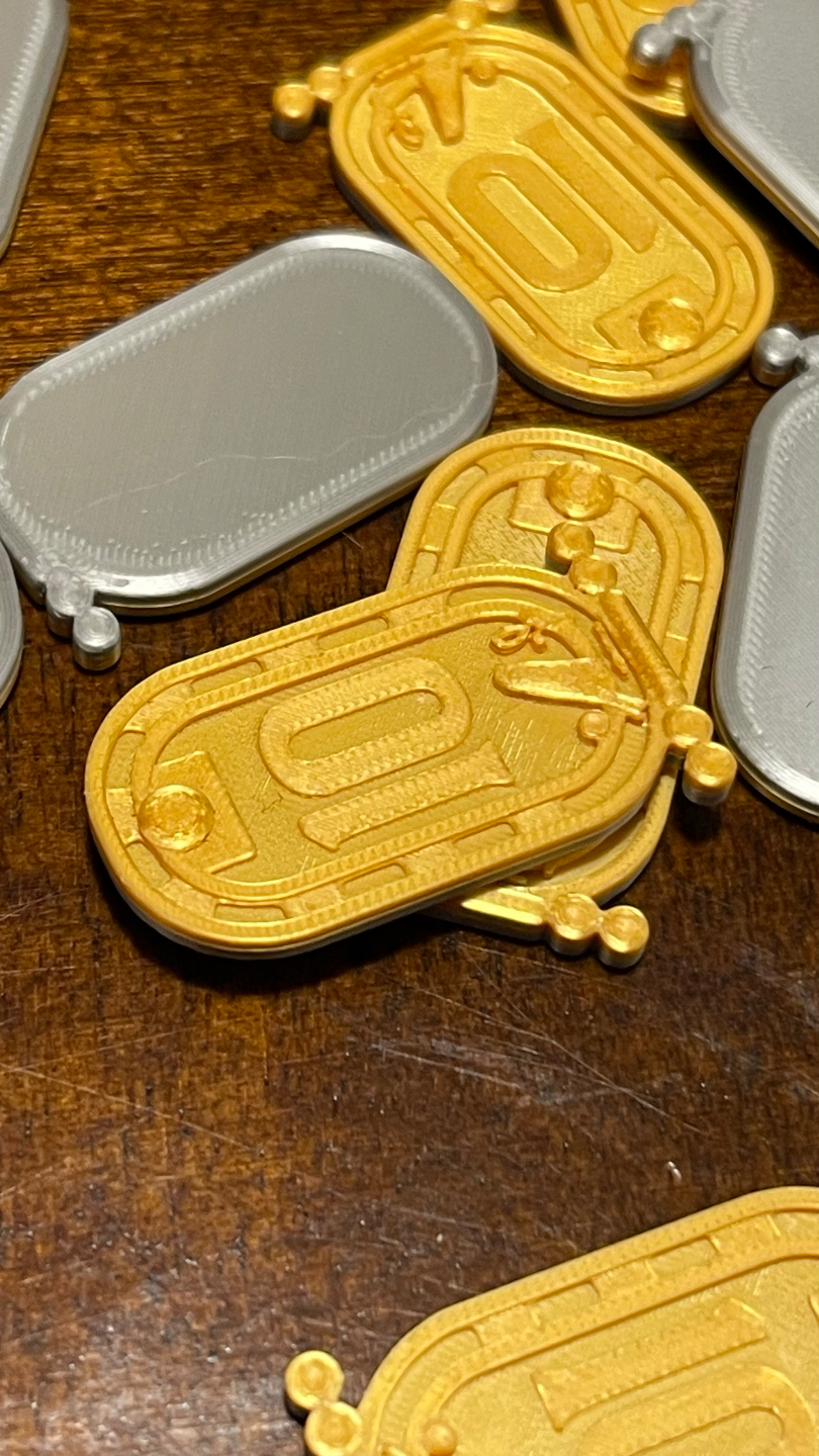 RA Board Game Point Tokens (1, 2, 5, & 10)