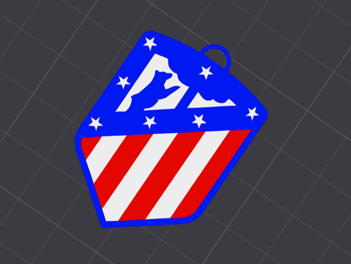 Atletico De Madrid Keychain
