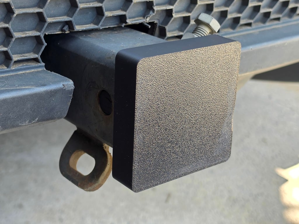 Customisable Tow Bar Hitch Cover with text
