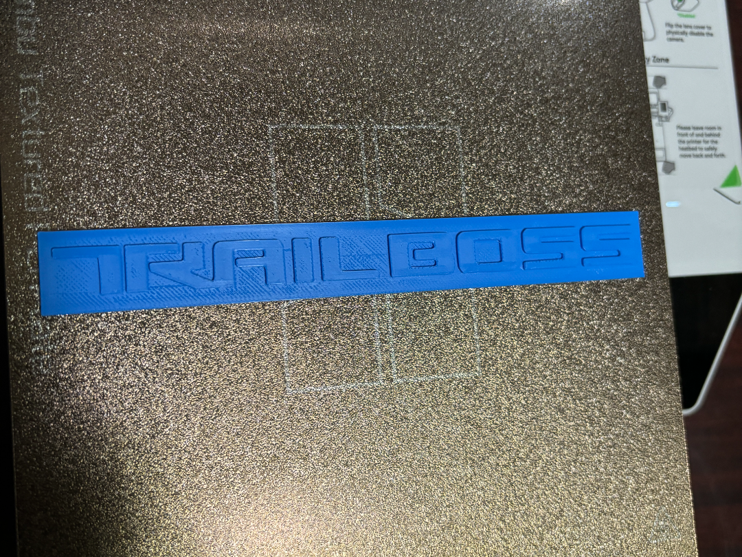 Chevy Trail Boss Emblem