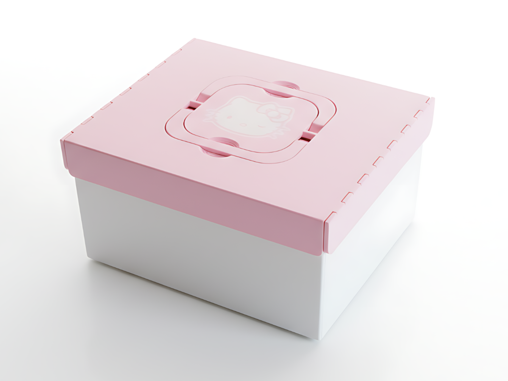 Caja para mahjong con patrón Hello Kitty