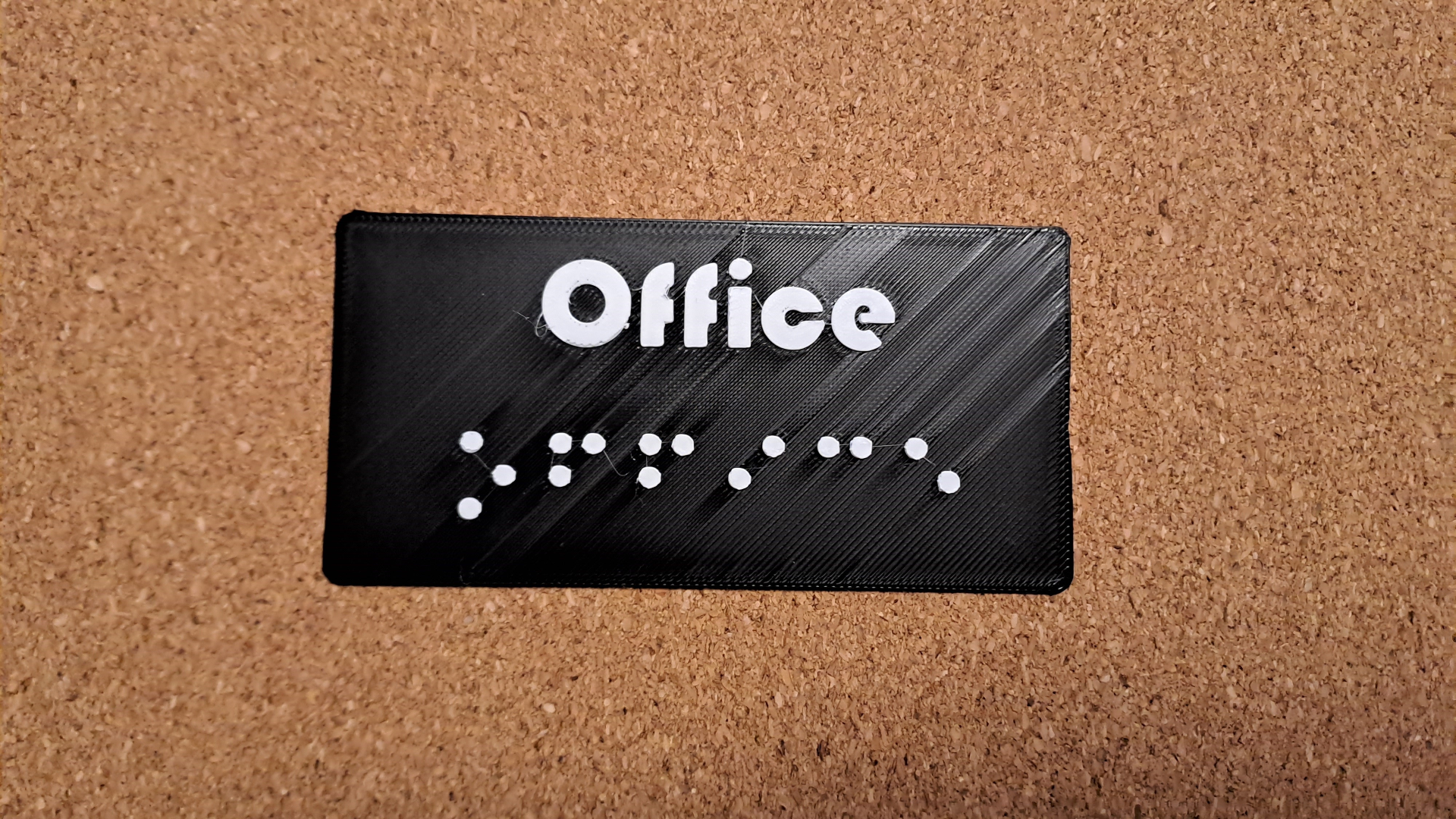 Braille Name - Office Nameplate