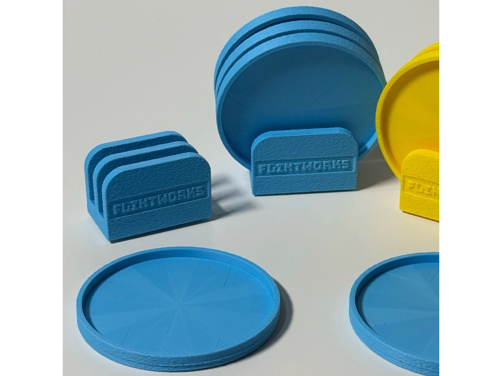 Flintworks Series Two - Cup Coasters with holder