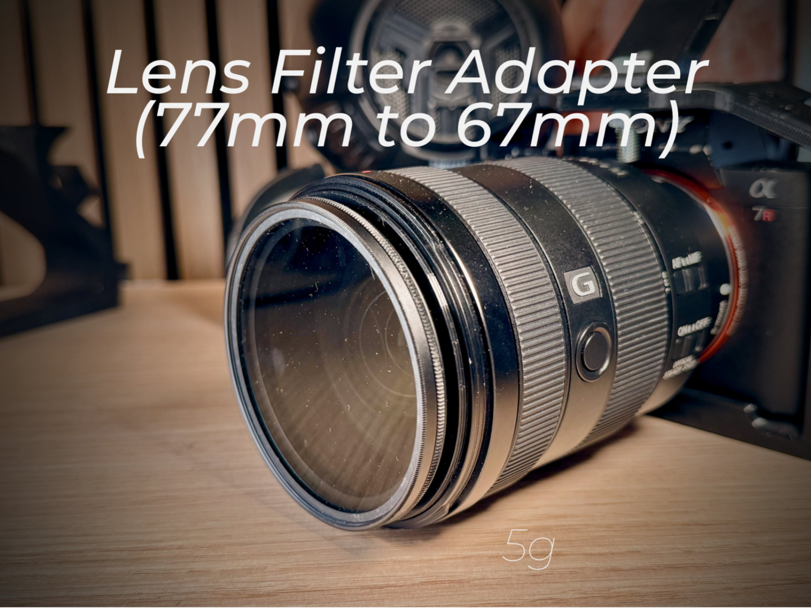 Lens Filter Adapter (77mm to 67mm) - No Vignetting