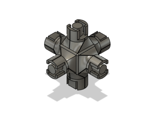 Organic modular structural connector