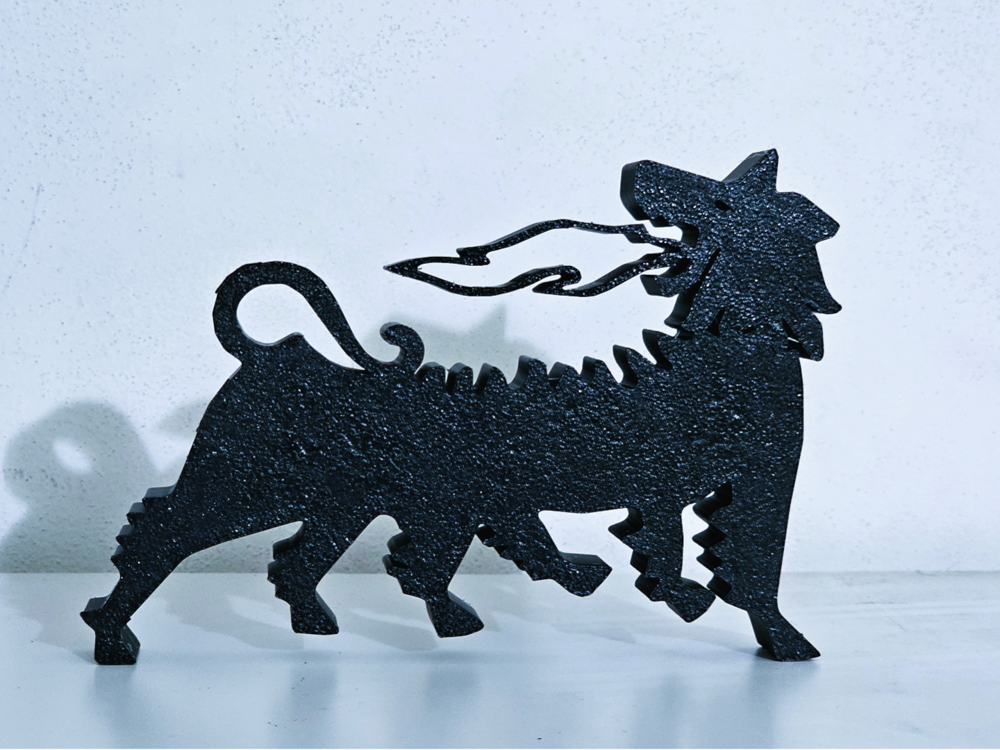Enrico Mattei Agip Dog statue