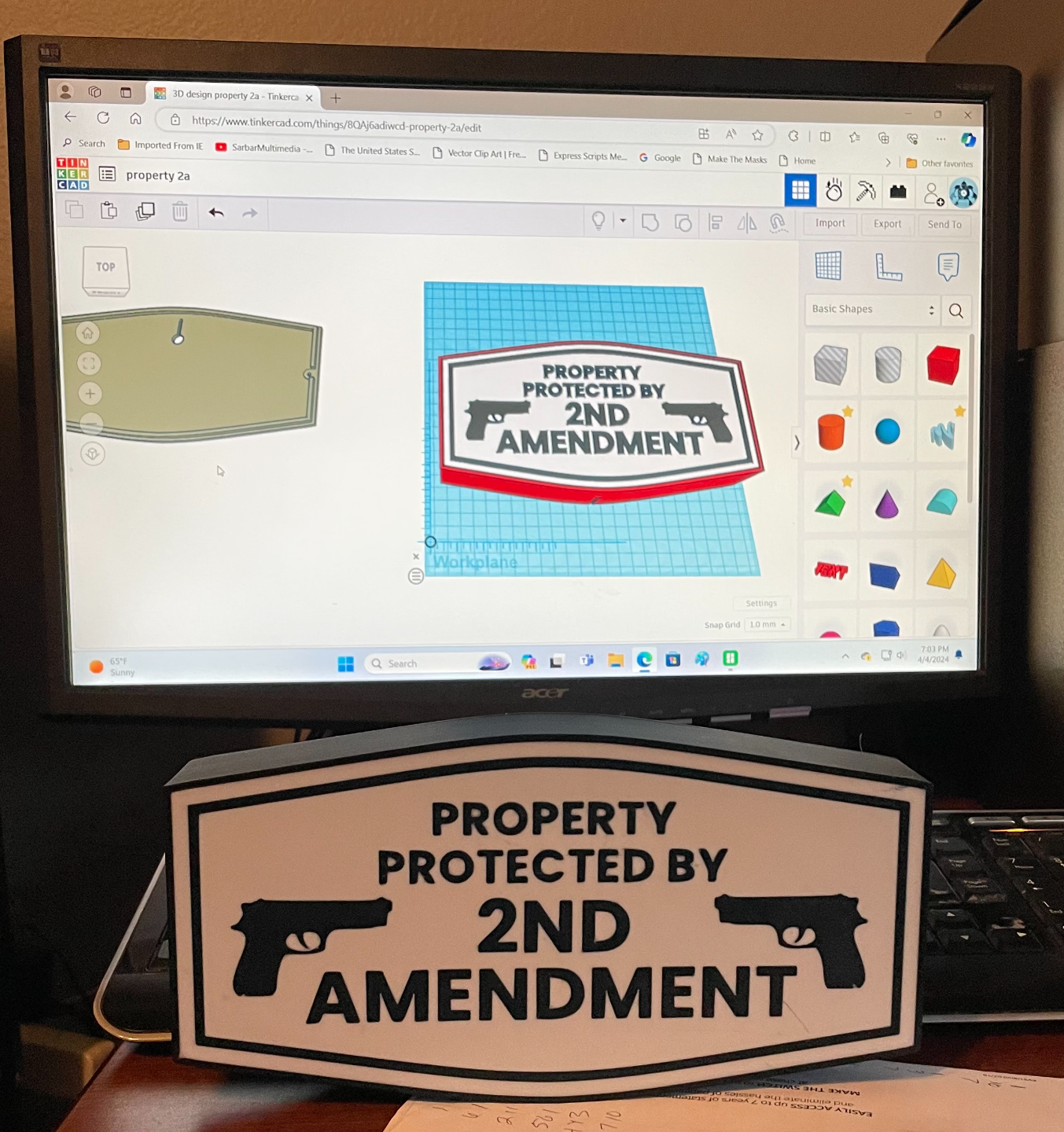 2nd amendment sign/lightbox
