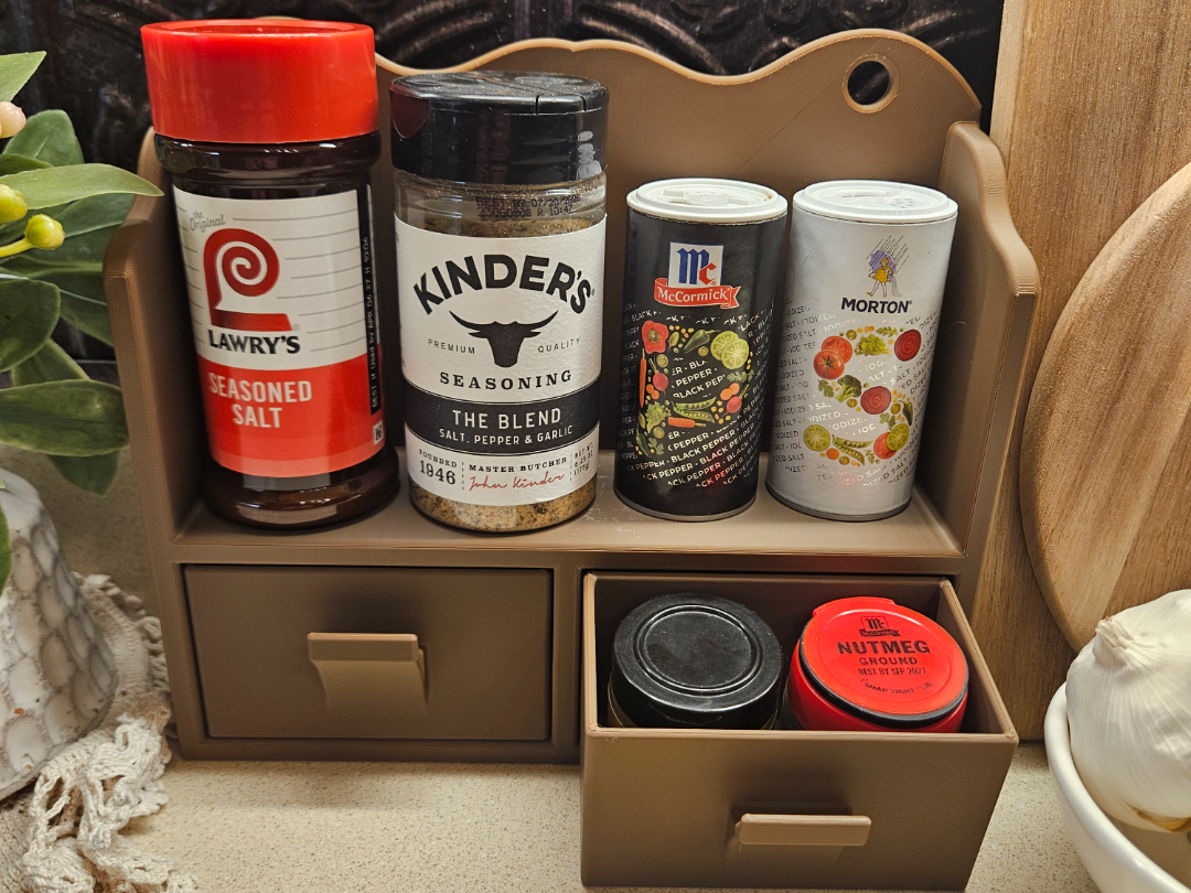 Spice Shelf with Drawers