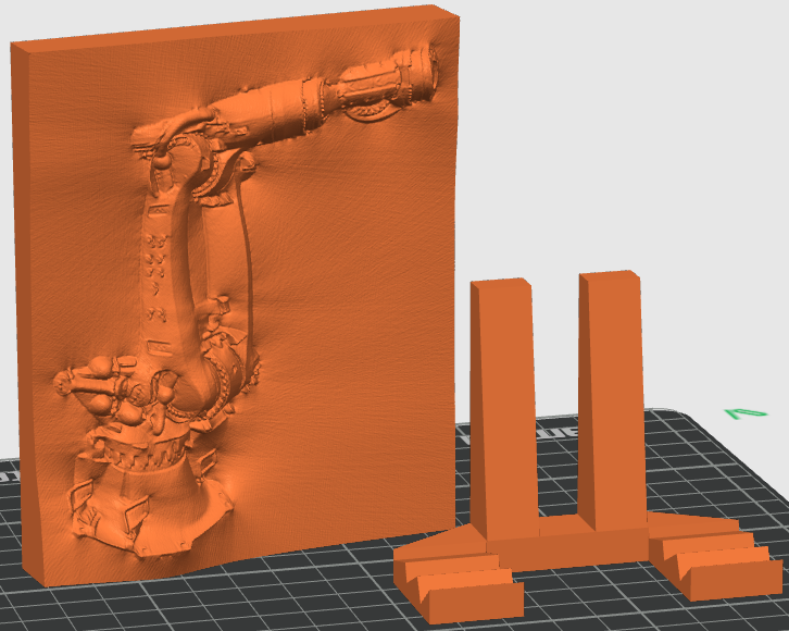KUKA KR 640 R2800-2 Photo Relief with Stand
