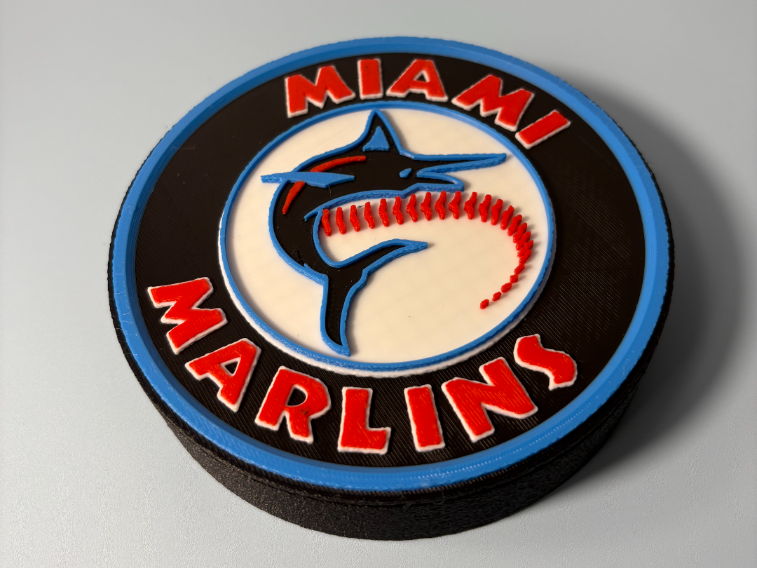 Florida Marlins 3d Logo - Multicolor Ready