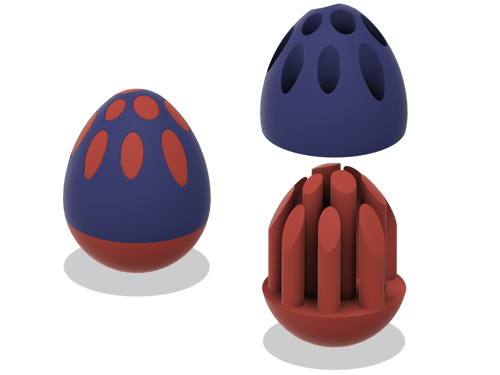 Single Extruder - Dual Color - Eggs (fusion360)