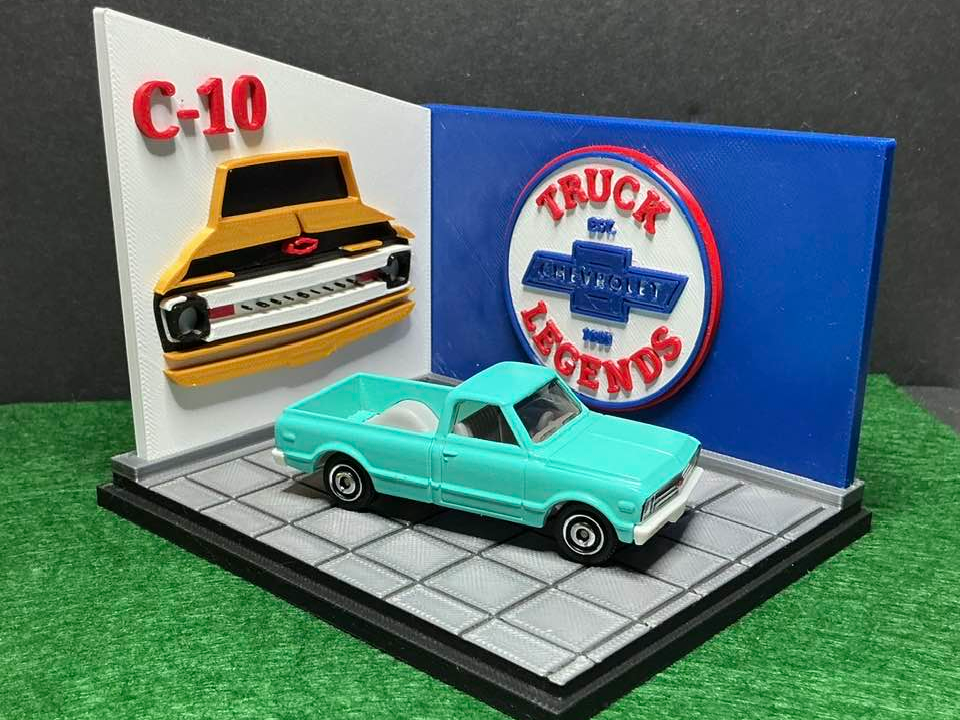 Matchbox Chevy C-10 truck display 1/64