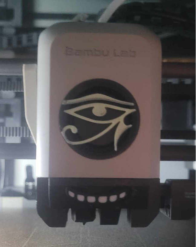 X1C Eye of Thoth Fan Cover - Print in Place