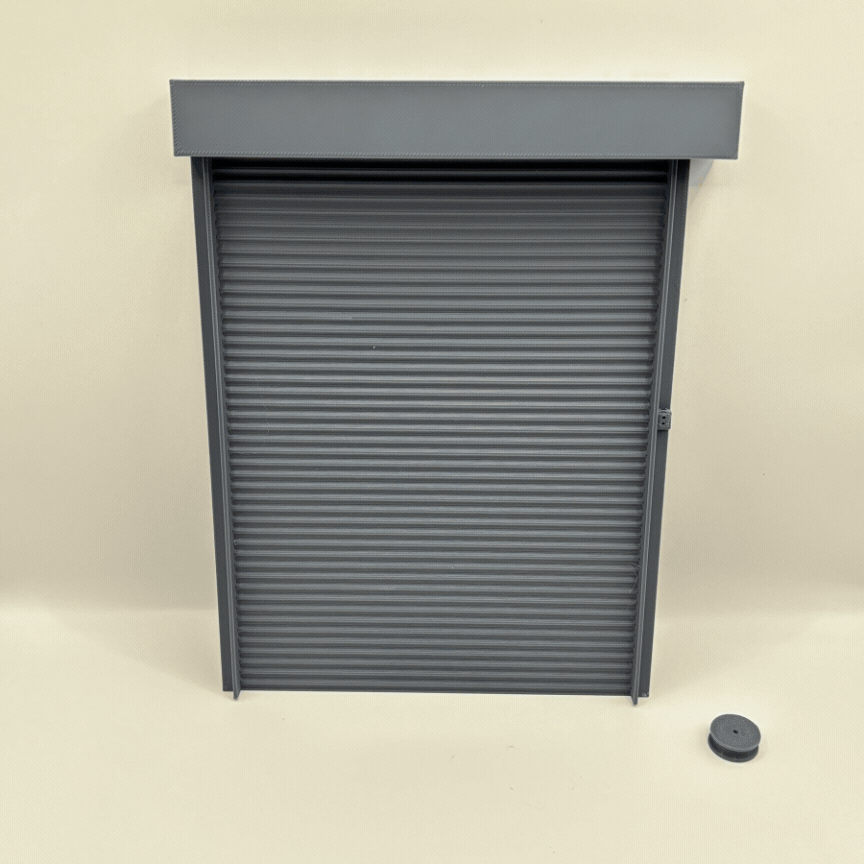 Garage Door 1/18 | Print In Place | Diorama