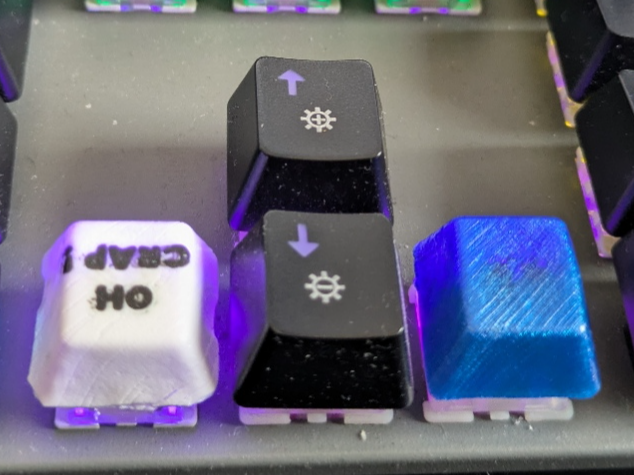 Thermoforming cherry mx keycap blank cap and mould